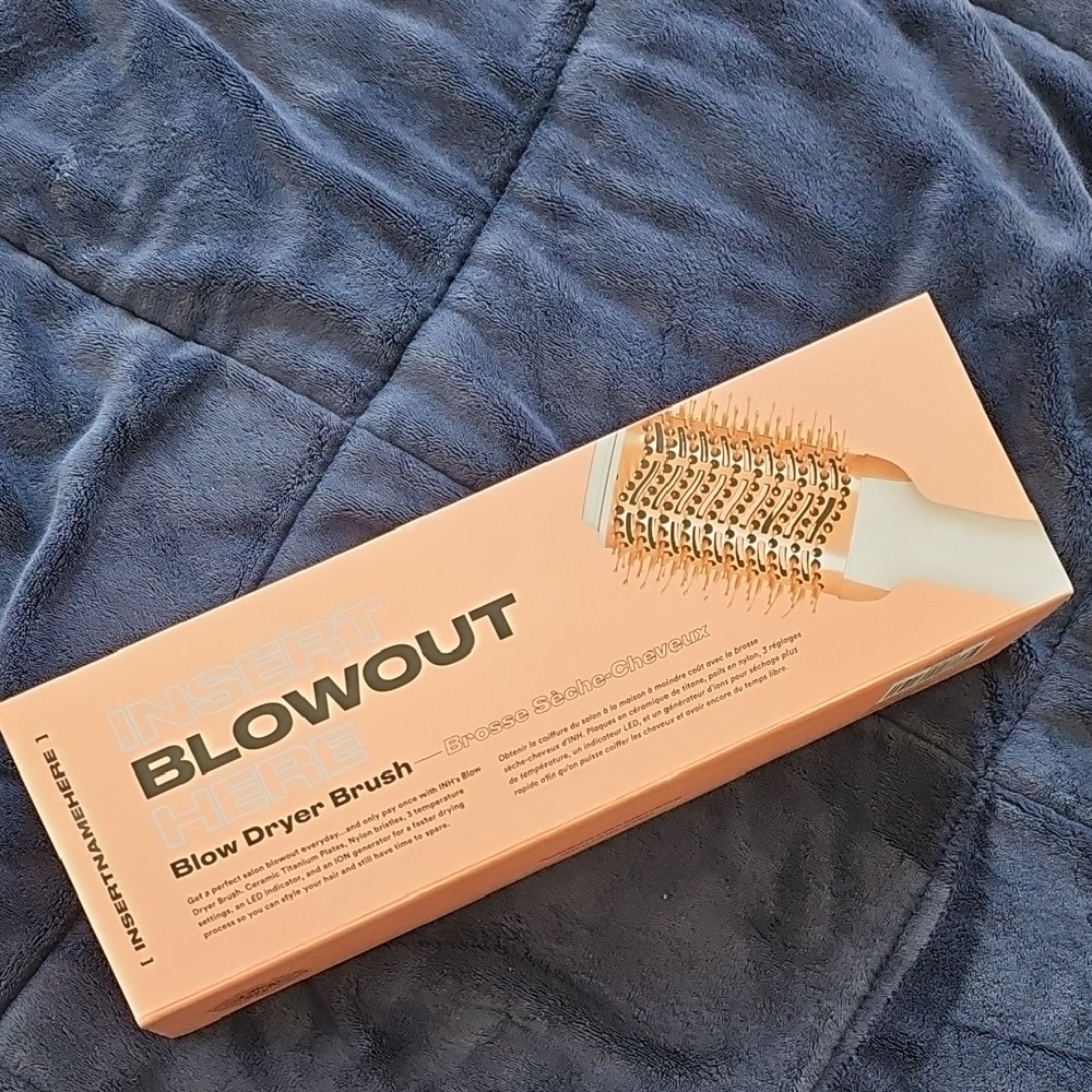 Insert Name Here Blow Dryer Brush - Orange